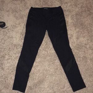 Express skinny pants w/ faux leather